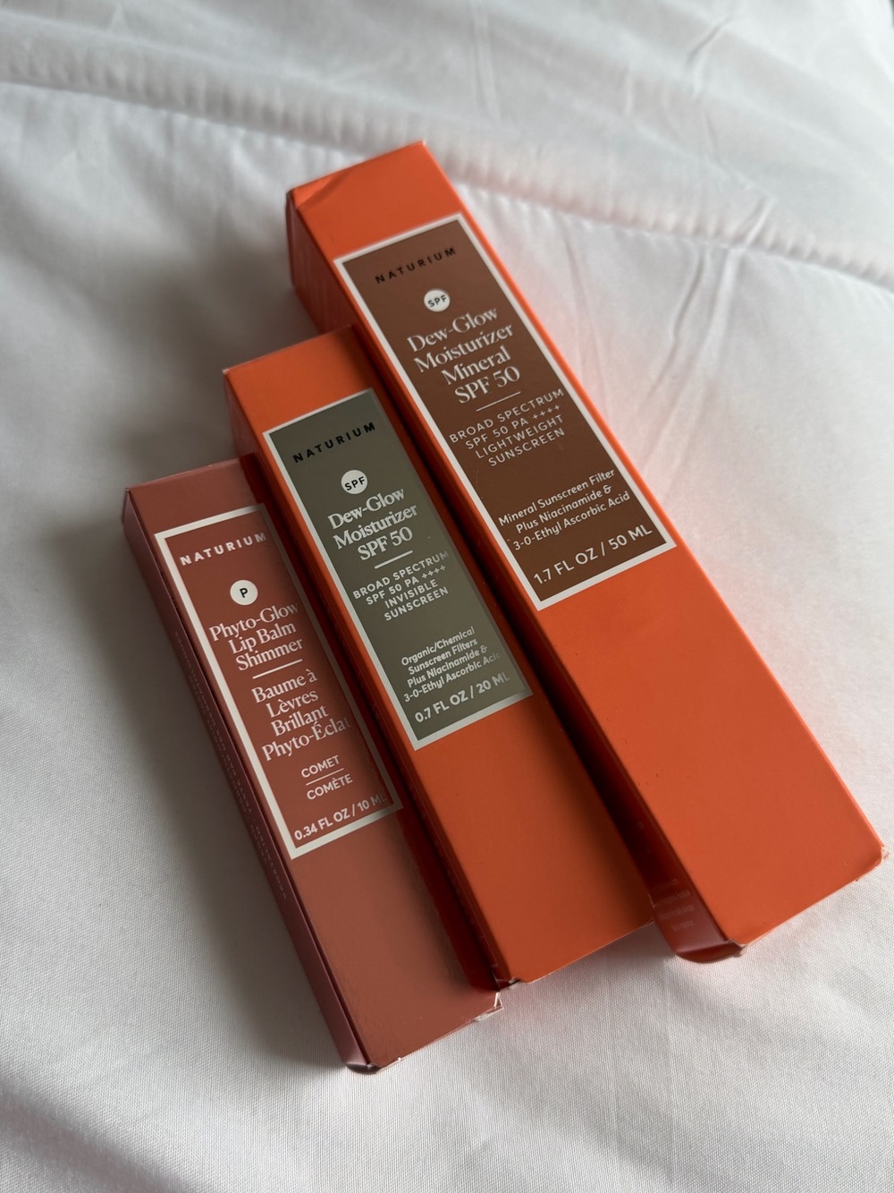 Naturium Dew-Glow Moisturizer SPF 50 & Phyto-Glow Lip Balm Set - Orange